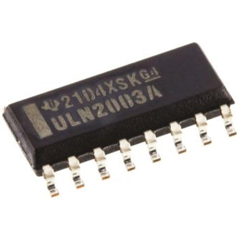 Texas Instruments ULN2003AD, 7-element NPN Darlington Transistor Array, 500 mA 50 V, 16-Pin SOIC