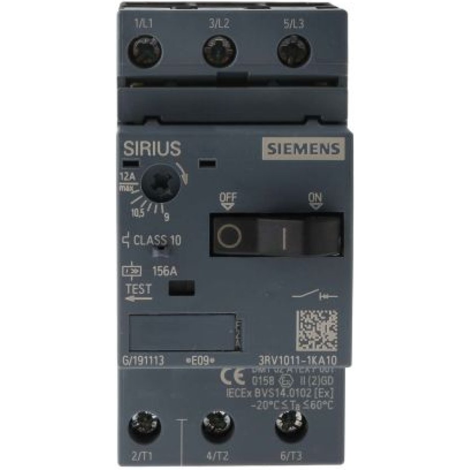 Siemens 9 → 12 A SIRIUS 3RV Motor Protection Circuit Breaker, 690 V