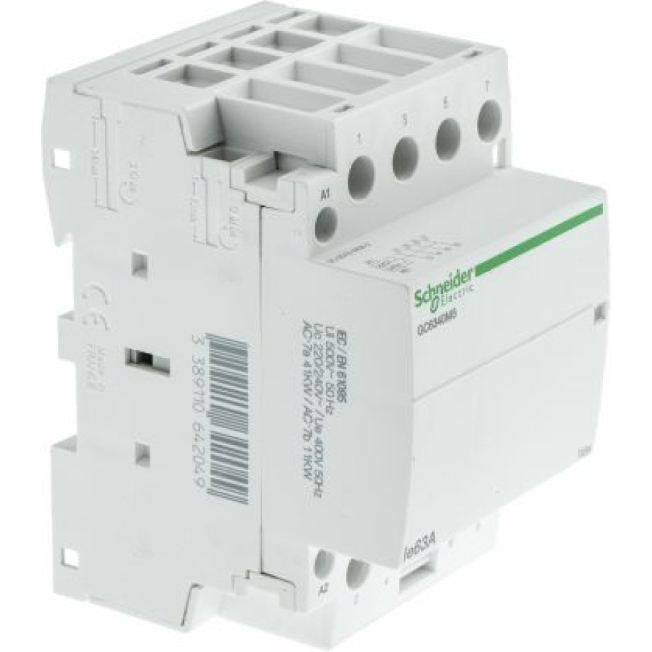 Schneider Electric TeSys GC GC63 Contactor, 230 V ac Coil, 4-Pole, 63 A, 4NO, 415 V ac