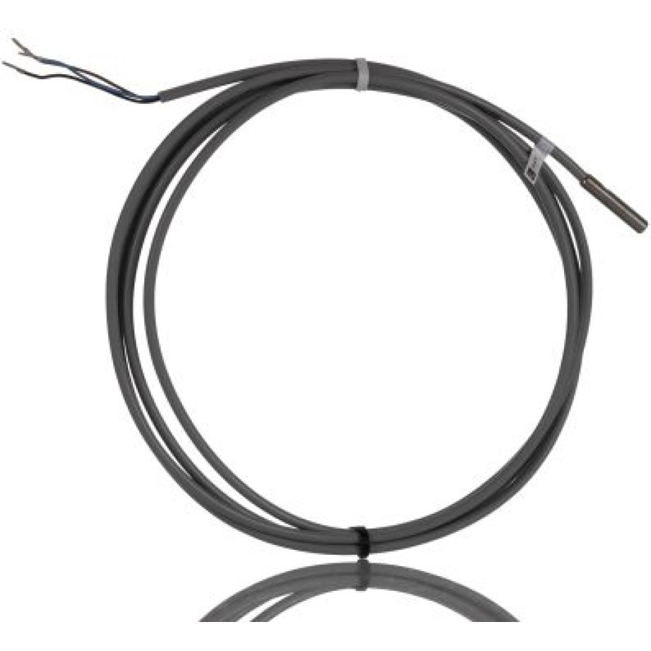 Pepperl + Fuchs Inductive Threaded Barrel Proximity Sensor, M5, 0.8 mm Detection, PNP NO, 10 → 30 V dc